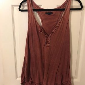 Tank top with button detail
